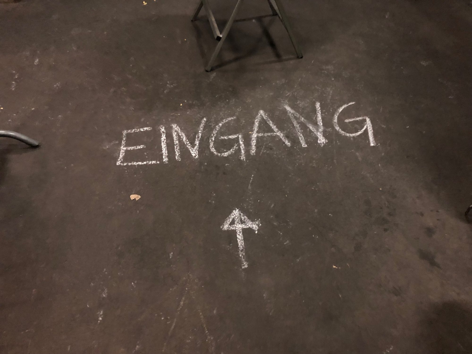 Eingang statt Ausgang